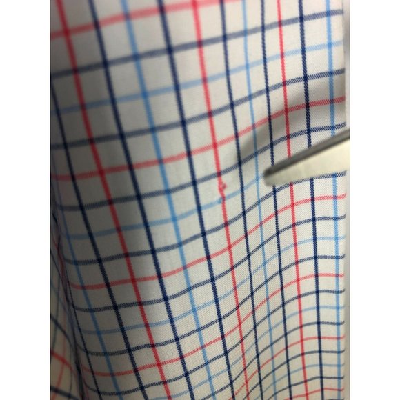 Izod Men's 3XLT Long Sleeve Button Up Multicolor Check Cotton Adult Shirt A9 - Picture 4 of 5